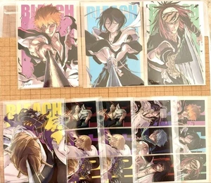 Bleach Character Illustration Card & Clear File Set 7-Eleven Used - Picture 1 of 8