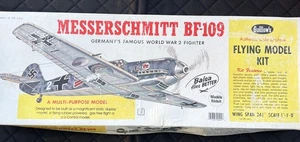 Guillow's Messerschmitt BF 109 24-3/8" ws. Prepunched for ease. Guillow’s #401 - Picture 1 of 10