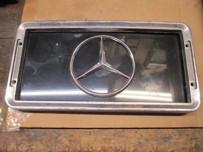 Mercedes Benz License Plate Frame with Benz Star Logo - Image 1 of 3