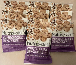 💕10 Nutrisystem WALNUT NUT Chocolate Chip Cookies SNACK BB:. August 2024 - Picture 1 of 1