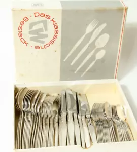 Altes CW Silberbesteck 100 Silber Besteck Essbesteck Besteckset 12 Personen 48T. - Bild 1 von 24