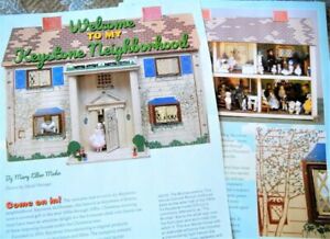 11p History Article & Pics - VTG 1940s Keystone Doll Houses Models & List
