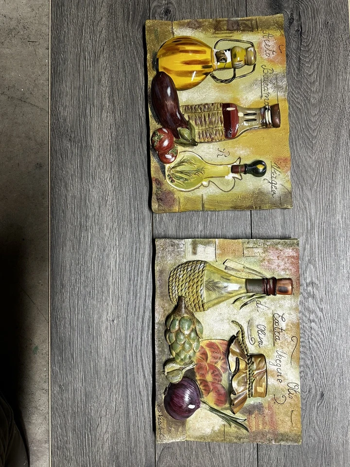 3D Wall Art Plaque Aceto Balcama By S. Vassileva Signed 12”x8.5” Resin - Image 1 of 3