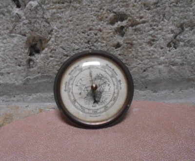 Baromètre Ancien contour laiton marqué Armand Pien  10 cm D - Photo 1/4