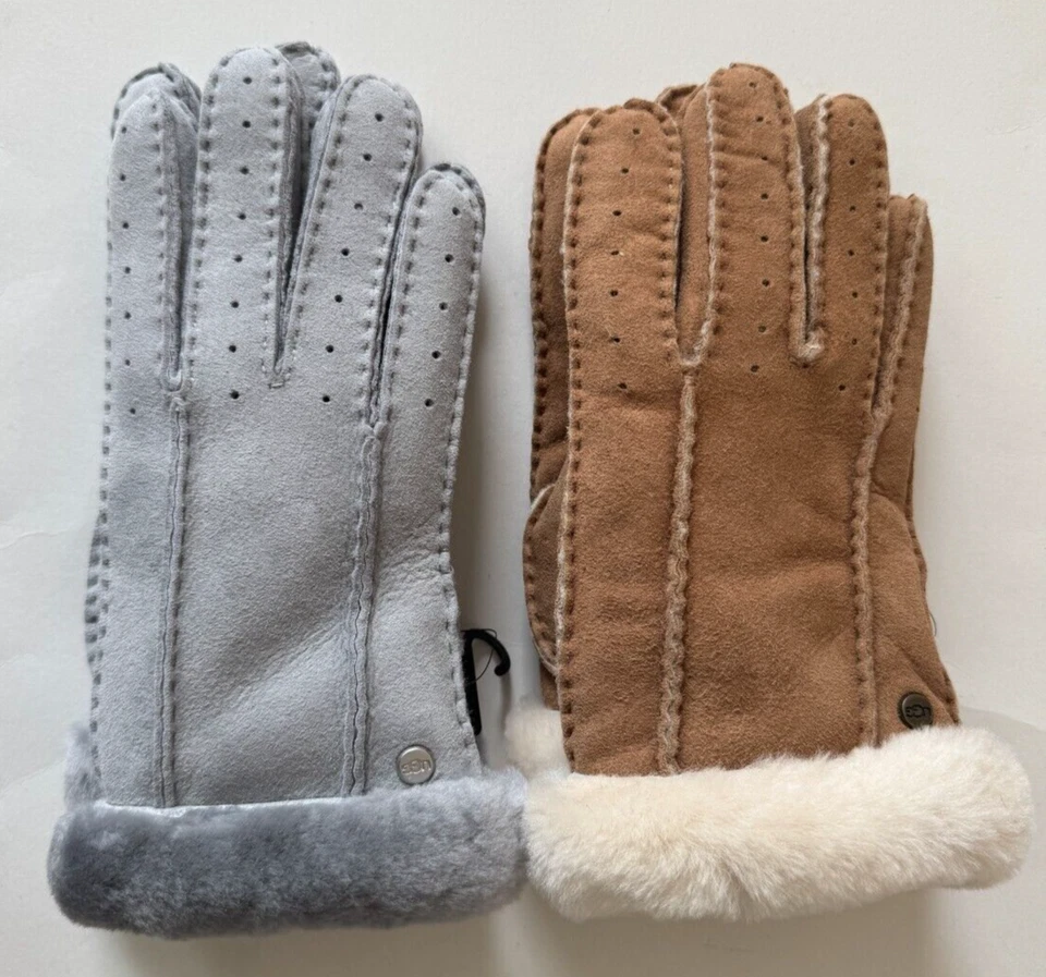 Guantes de gamuza de oveja perforados UGG para mujer Foto 1 de 1