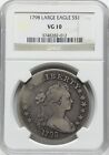 1798 Draped Bust Dollar NGC VG10 7 Day Auction No Reserve! 3748282 012