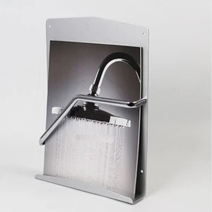 Porta riviste da parete in alluminio porta libri carta toilette bagno ufficio - Foto 1 di 5