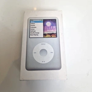 Apple iPod Classic 160GB Silver A1238 Box, Guide & USB 2.0 Cable - No iPod - Picture 1 of 13