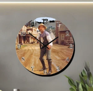 Vecchio orologio da parete West Festus Gunsmoke pezzo di tempo - Foto 1 di 3