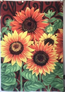 Sonnenblumen Hof und Garten Kunst Dekor Flagge Banner 39X27 - Bild 1 von 2