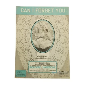 Can I Forget You Vintage Sheet Music 1937 High Wide & Handsome Irene Dunne - Picture 1 of 4