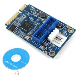 Mini PCIe to 19pin 20pin Header to USB3.0 Mini PCIe to Dual USB Expansion Card - Afbeelding 1 van 6