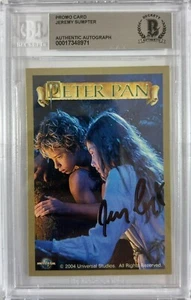 Jeremy Sumpter autographed signed Peter Pan card BAS Encap - Picture 1 of 2