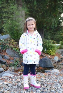 Foxfire for Kids Children's Girls Raincoat NWT - Picture 1 of 10