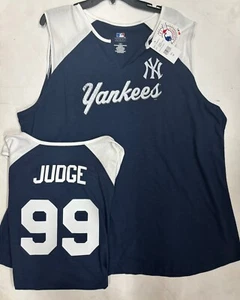 AARON JUDGE NEW YORK YANKEES WOMANS PLUS SIZE SHIRT TANK NEW W TAGS MAJESTIC - Picture 1 of 2