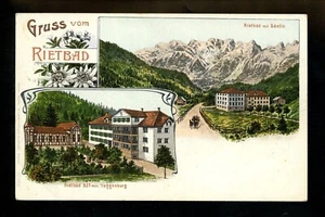 Postal Gruss Aus Año Fecha Rietbad Multi Vista Alemania De Colección  - Imagen 1 de 2
