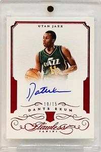 2014-15 Dante Exum Flawless Rookie Autographs Ruby /15 - Picture 1 of 2