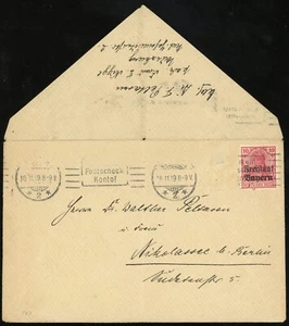 Alemania Baviera Würzburg 1919 Cubierta a Berlín 10pf franqueo Europa - Imagen 1 de 1