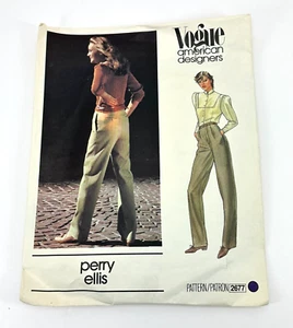 Vogue American Designers Ellis 2677 Pants Size 14 Cut Pattern and Instructions - Picture 1 of 7