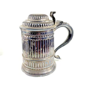 An Antique George I Silver Tankard William Darker, London, 1727 - Picture 1 of 20