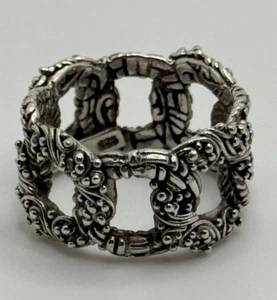 Sarda Sterling Silver Band Ring Size 6.5 - Picture 1 of 10