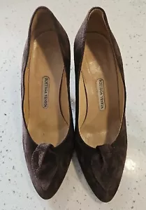 Bottega Veneta Vintage Suede Shoes Size 38 Designer - Picture 1 of 11