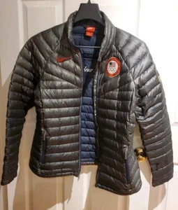 Nike 2014 USA Olympic Women Jacket XL Aeroloft 800 Down Summit Puffer Distressed - Bild 1 von 22