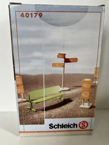 Schleich 40179 Wegweiser Set Bank und Schild Zubehör Wild Life NEU OVP - Bild 1 von 1