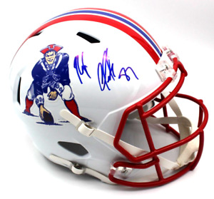 Rob Gronkowski Signed Full Size New England Patriots FS Helmet w/Beckett BL52598