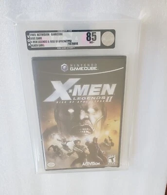 全新未拆封分级 VGA 85 X 战警传奇 II Rise Apocalypse 任天堂 GameCube 罕见 — 第 1/2 张图片