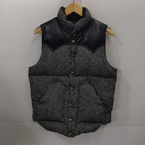 Rocky Mountain Featherbed Down Vest 80/20 Reversible Size 36 Made in Japan - Picture 1 of 8