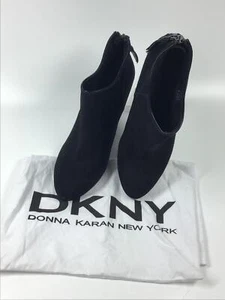 DKNY schwarz Wildleder Keilabsatz Stiefelette UK 6 - Bild 1 von 3