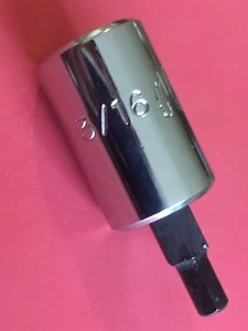 MAC Tools USA 3/16” Hex Bit 3/8 Drive X66DS SOCKET High Polish NEW Free Ship - Foto 1 di 2