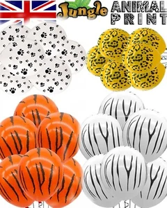Animal Printed Party Balloons Children Birthday Decorations Jungle Balloon - Picture 1 of 14