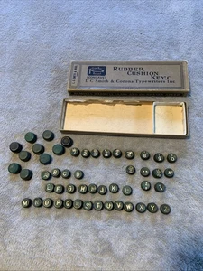 Vintage LC Smith Corona Schreibmaschine 51 Gummikissen Schlüssel - Bild 1 von 5