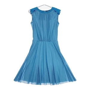 VIVIENNE TAM Power Net Flare 016-240817 Sleeveless dress Light blue 5-0617S△ - Picture 1 of 6
