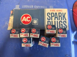 (8) ..‘NOS’ AC-44S Spark Plugs ..“Ram Air”  GTO, Firebird...ect.. New In Box - Picture 1 of 3