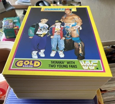 WWF MERLIN GOLD SERIE 2 SUMMERSLAM '92 WRESTLING TRADING CARD SET 96 N/M - Bild 1 von 4