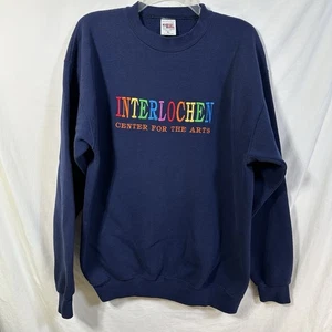 Vintage Interlochen Center for the Arts Rainbow Embroidered XL Sweatshirt USA - Picture 1 of 9