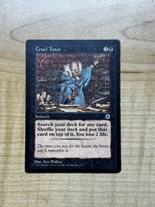 Magic the Gathering Cruel Tutor Portal MTG Magic: The Gathering LIGHT PLAY - Picture 1 of 6