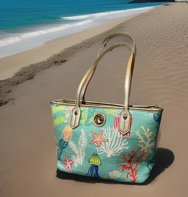 Difícil de Encontrar Spartina 449 Sirena Trabajo Bolso de Hombro Bolso de Mano - ¡Isla Daufuskie! 💕 Foto 1 de 4