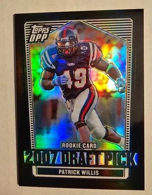 2007 Topps DPP #105 Patrick Willis Rookie BLACK REFRACTOR Ole Miss RC SP - Image 1 of 2