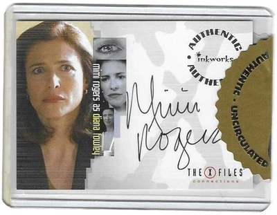 Mimi Rogers 2005 INKWORKS CERTIFIED AUTOGRAPH CARD X-Files TV Movie Diana Fowley - Image 1 of 2