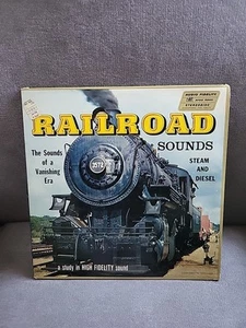 Railroad Sounds Steam and Diesel Lp Record 1958 Audio Fidelity 5843 Locomotive - Picture 1 of 11