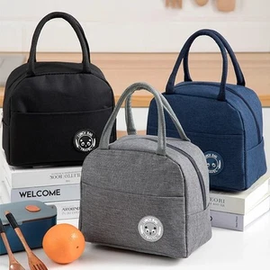 Thermal Insulated Lunch Bag Cool Bag Picnic Adult Kids Food Storage Lunch Box - Picture 1 of 10