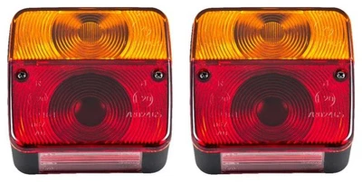 2x Anhänger Rückleuchten Set Rücklicht Leuchte 3 - 4 Funktionen - Bild 1 von 4