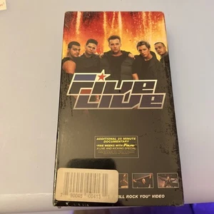 NEW SEALED VHS BOY BAND FIVE LIVE DOCUMENTARY & CONCERT 2000 - Picture 1 of 2