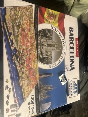 Puzzle City of Barcelona 4D Cityscape Time 1100+ #40050 Precintado Foto 1 de 2