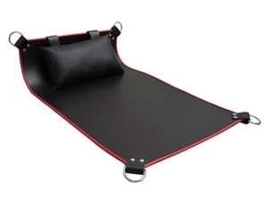 Sling nera bordata rossa fetish FF Mister B Altalena amore unisex con Cuscino - Foto 1 di 4