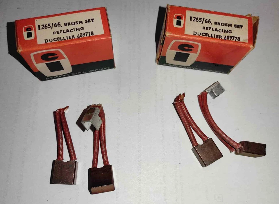 Set 2 spazzole avviamento Comimpex 1265/66 Citroen Talbot Renault DAF Volvo - Immagine 1 di 1